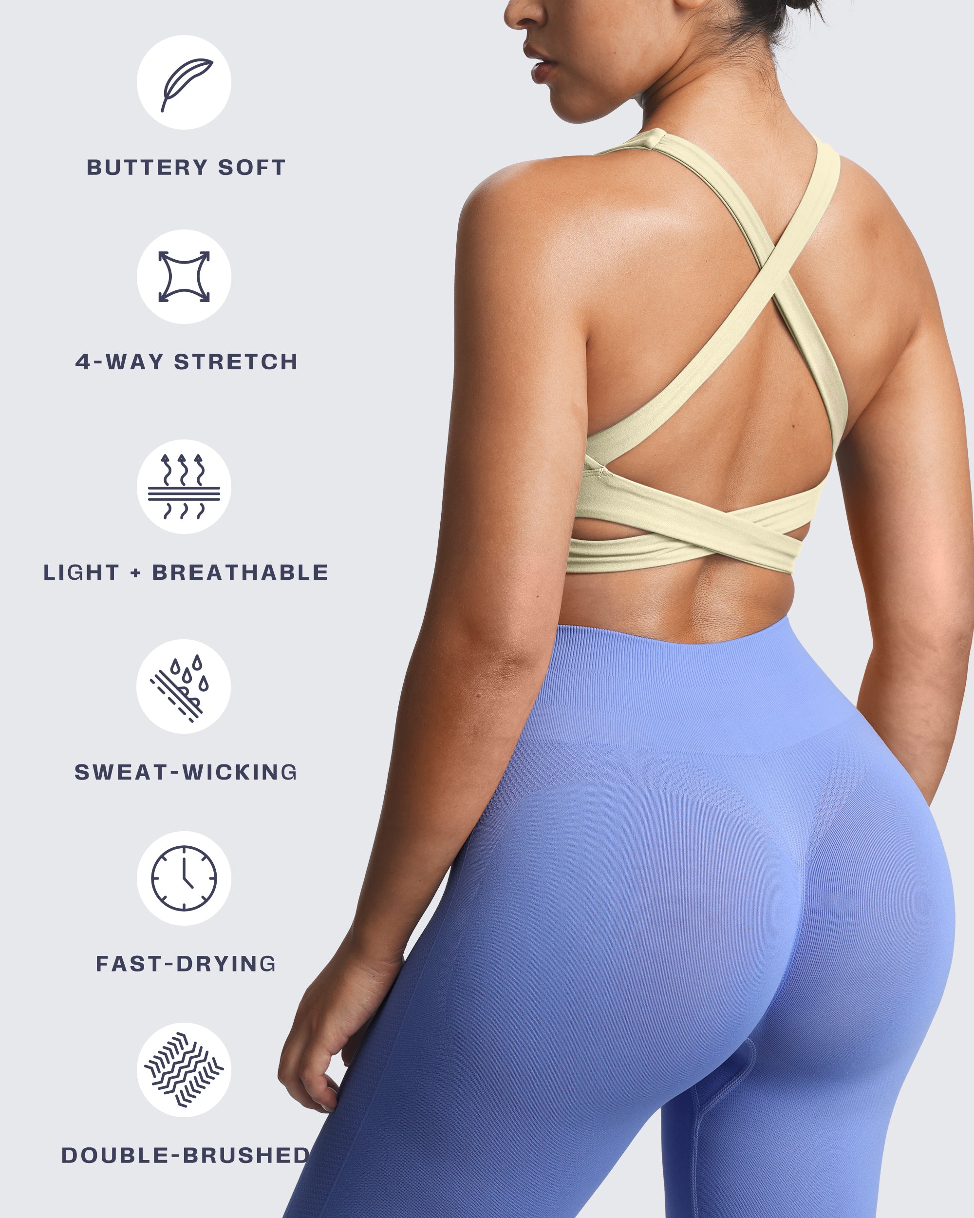 Aoxjox "Emma" Longline Sports Bra