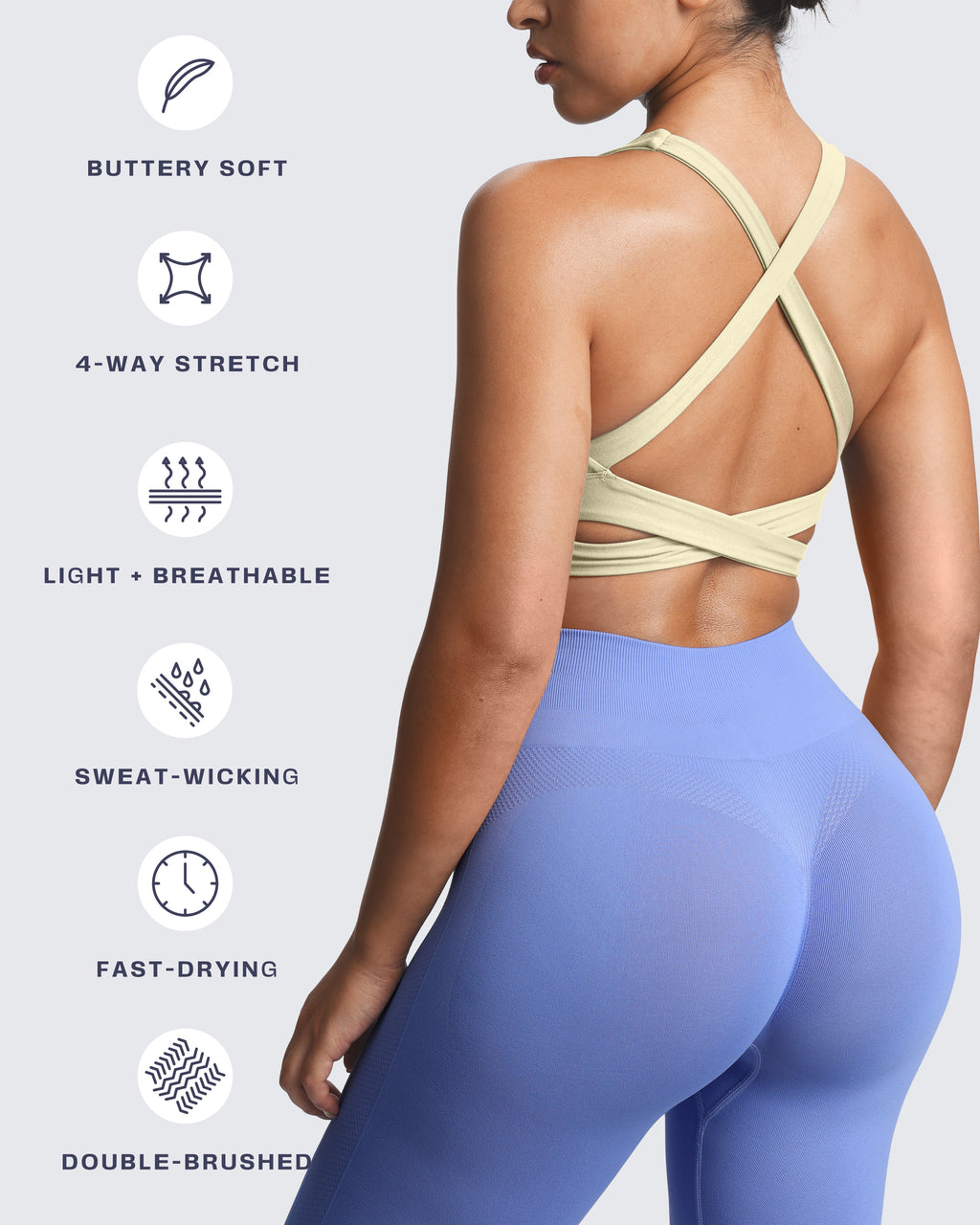 Aoxjox "Emma" Longline Sports Bra
