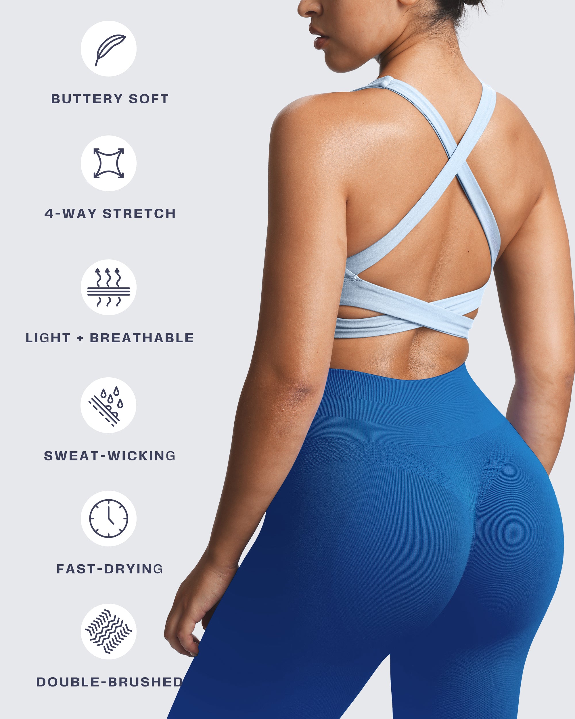 Aoxjox "Emma" Longline Sports Bra