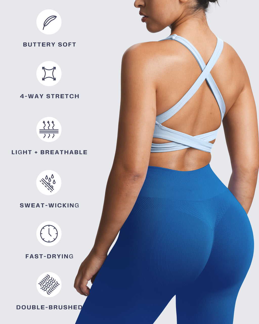 Aoxjox "Emma" Longline Sports Bra