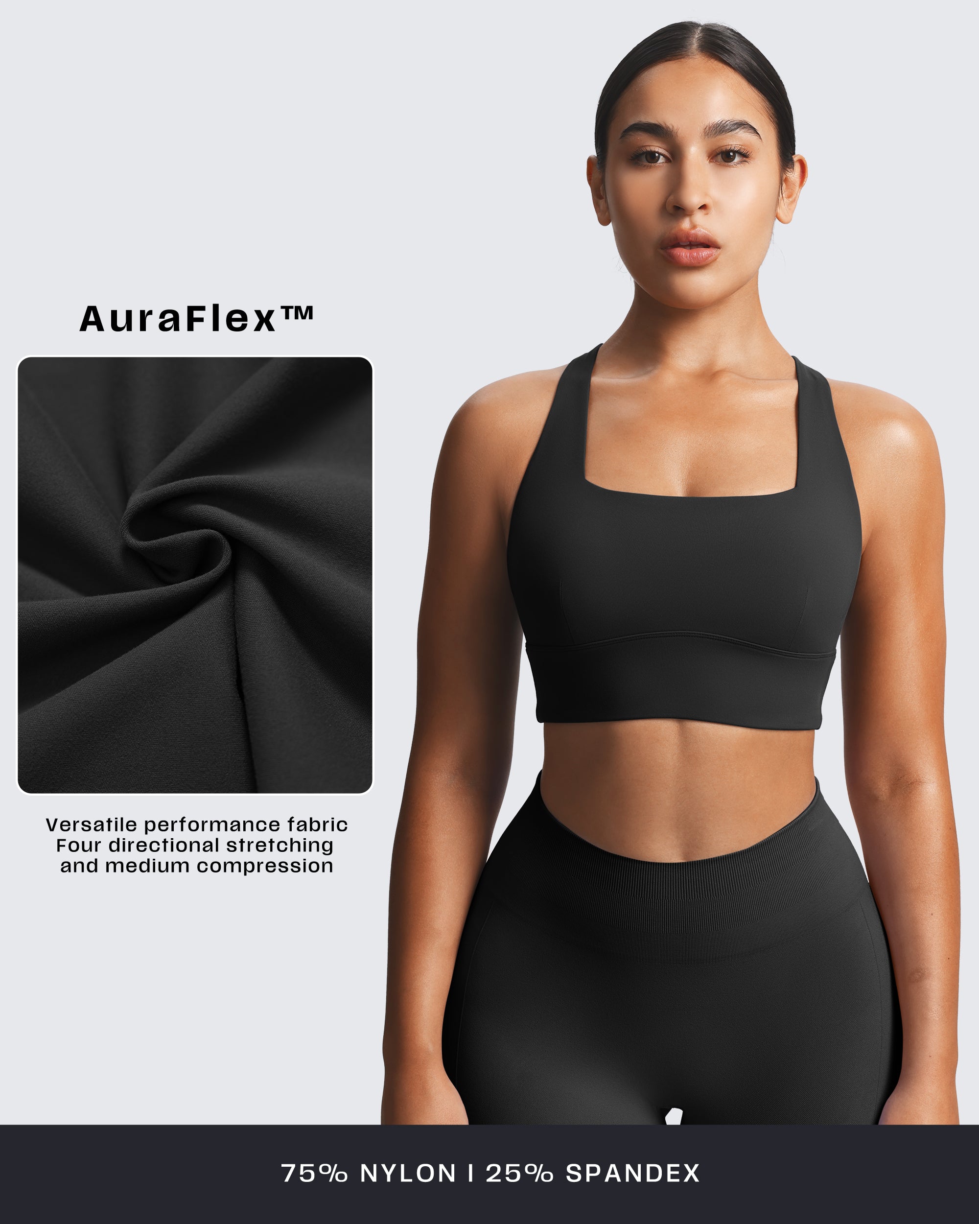 Aoxjox "Emma" Longline Sports Bra