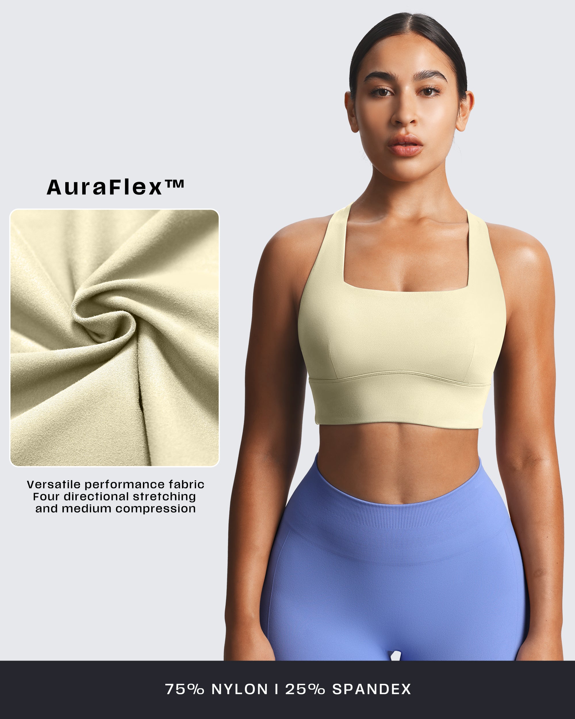 Aoxjox "Emma" Longline Sports Bra