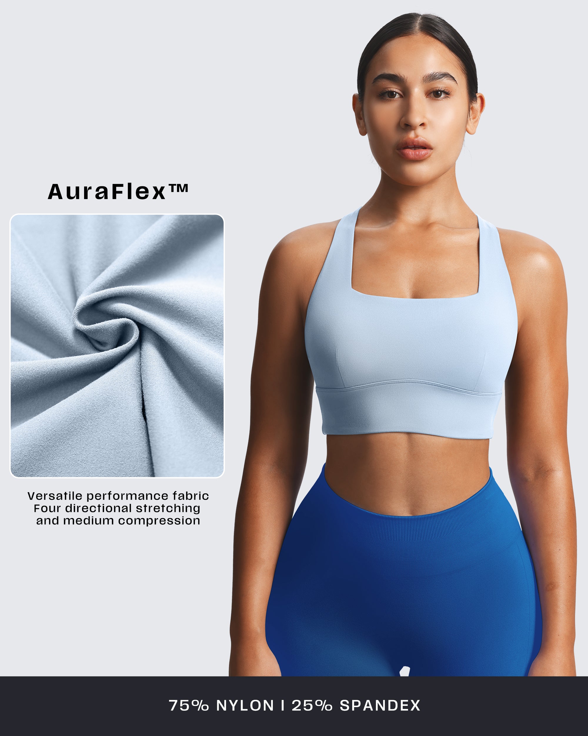 Aoxjox "Emma" Longline Sports Bra