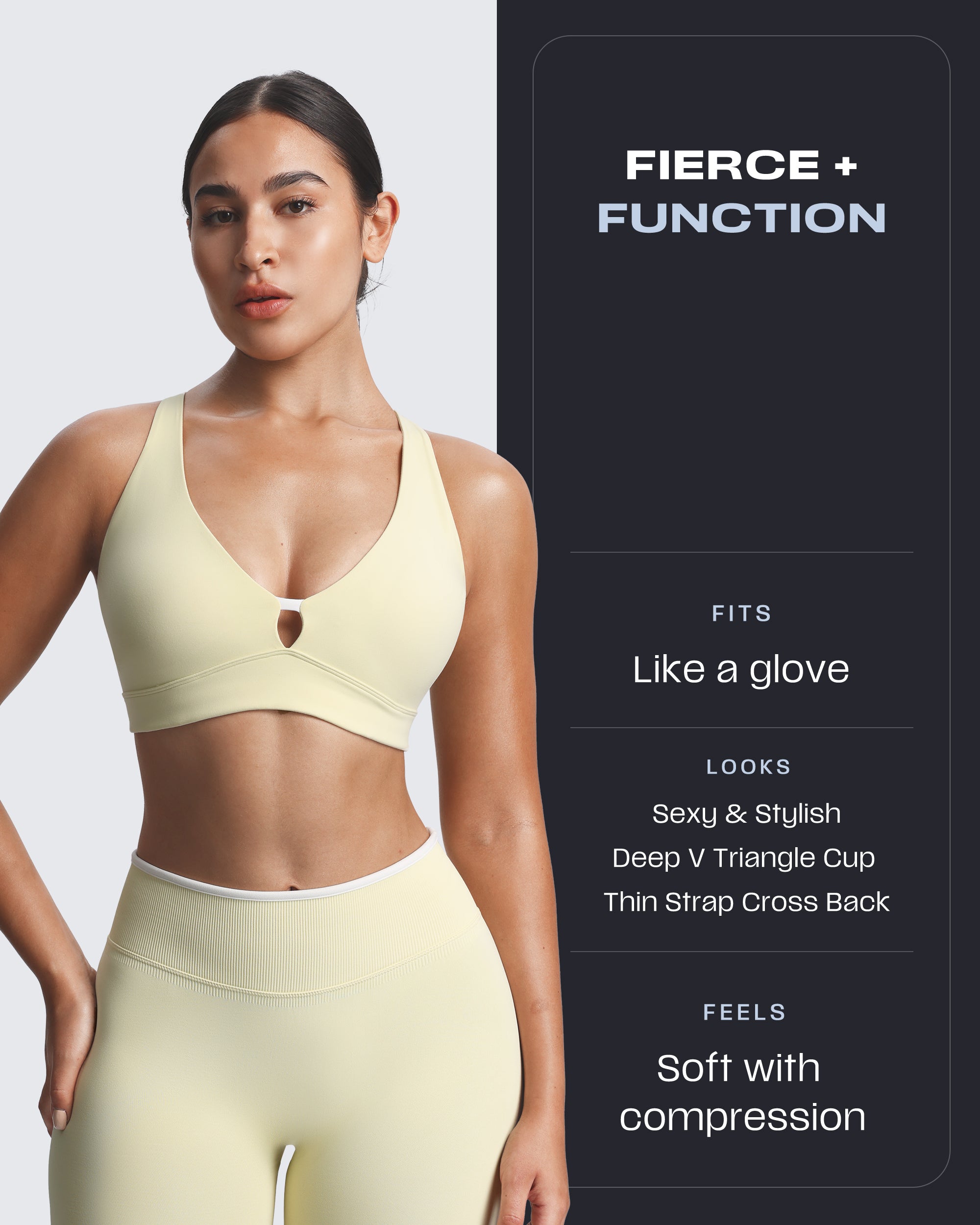 Aoxjox “Lexi” Lined Charm Sport Bras