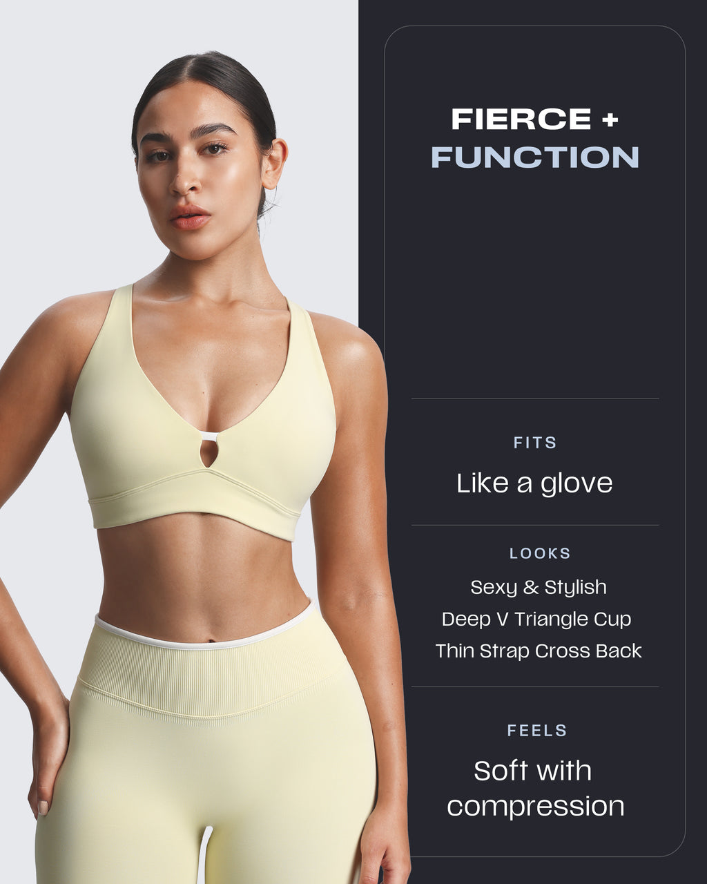 Aoxjox “Lexi” Lined Charm Sport Bras