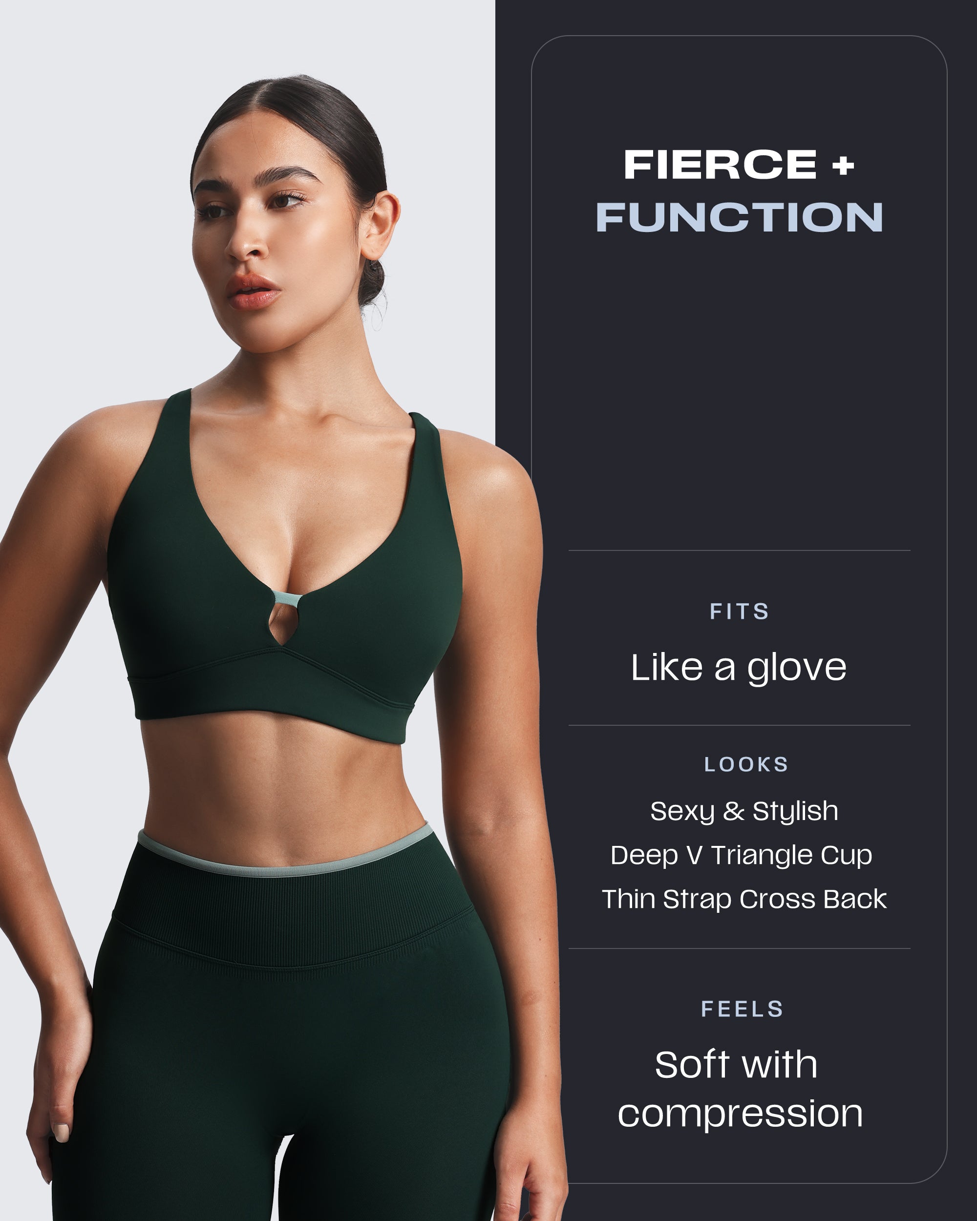 Aoxjox “Lexi” Lined Charm Sport Bras