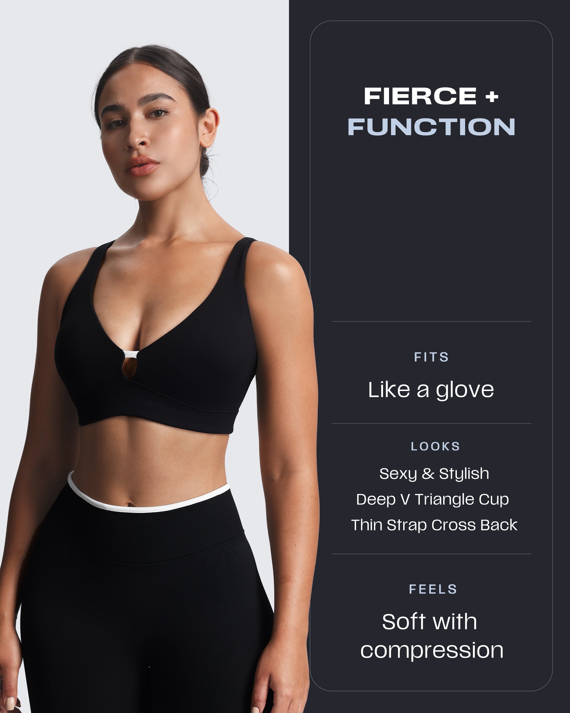 Aoxjox “Lexi” Lined Charm Sport Bras