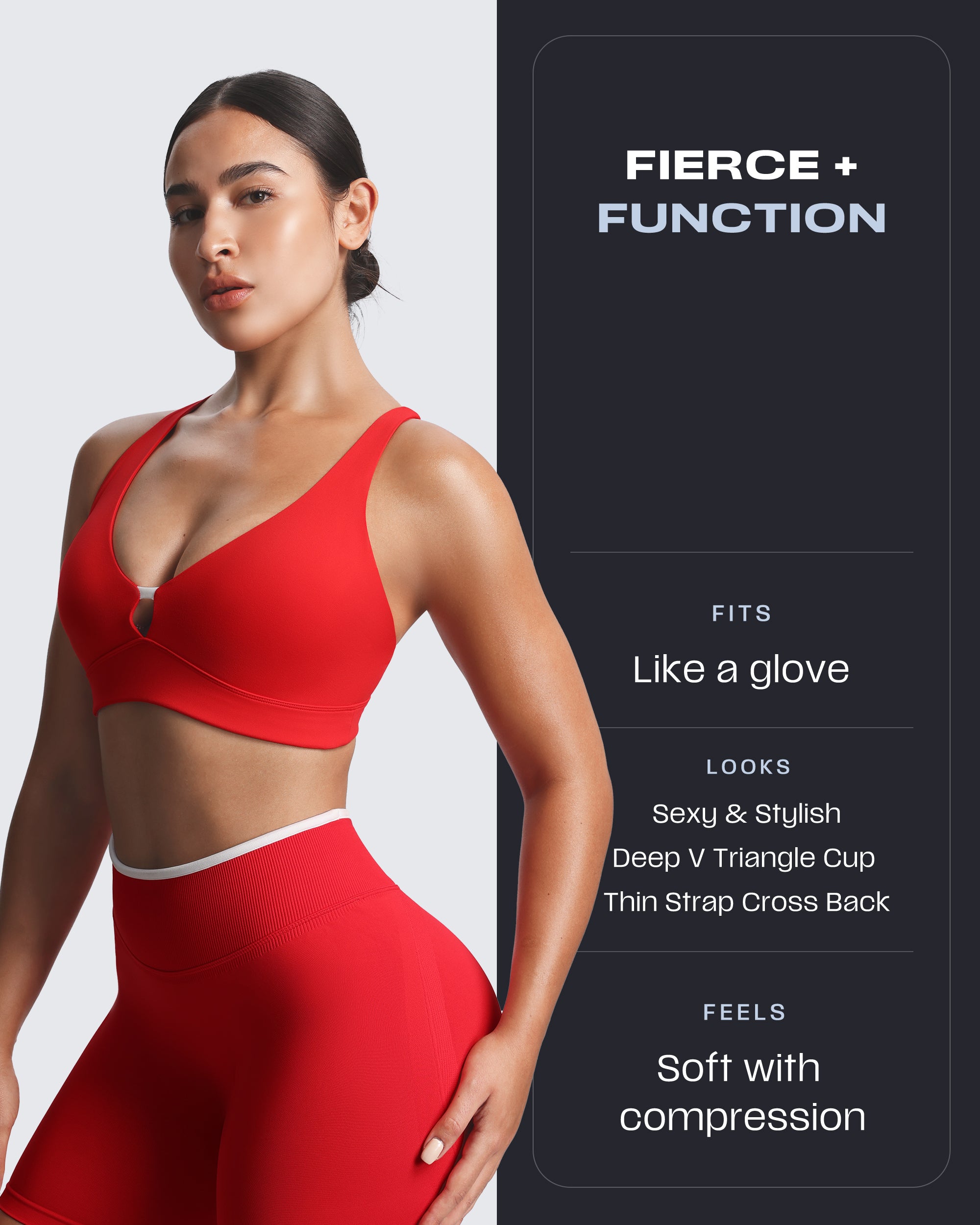 Aoxjox “Lexi” Lined Charm Sport Bras