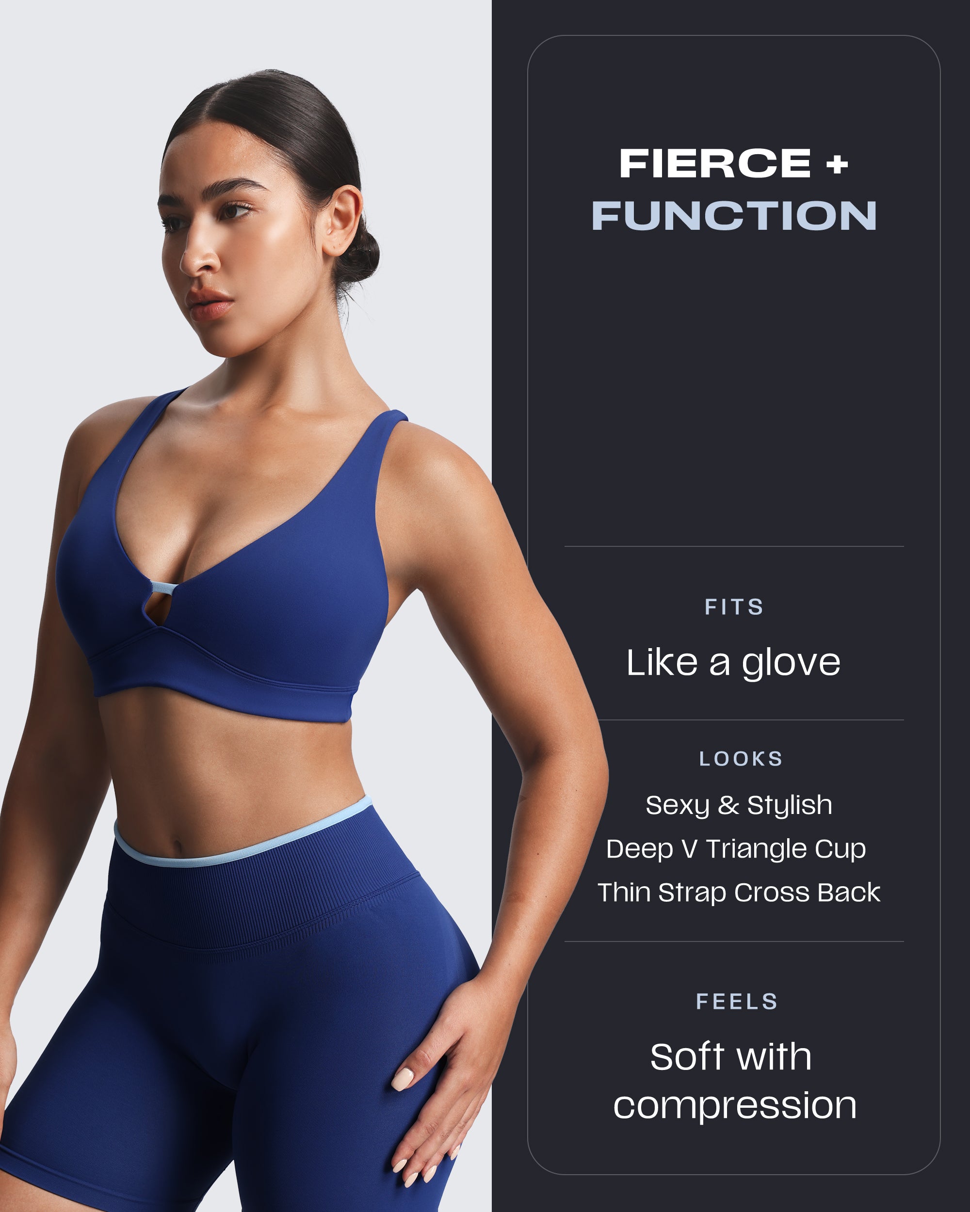 Aoxjox “Lexi” Lined Charm Sport Bras
