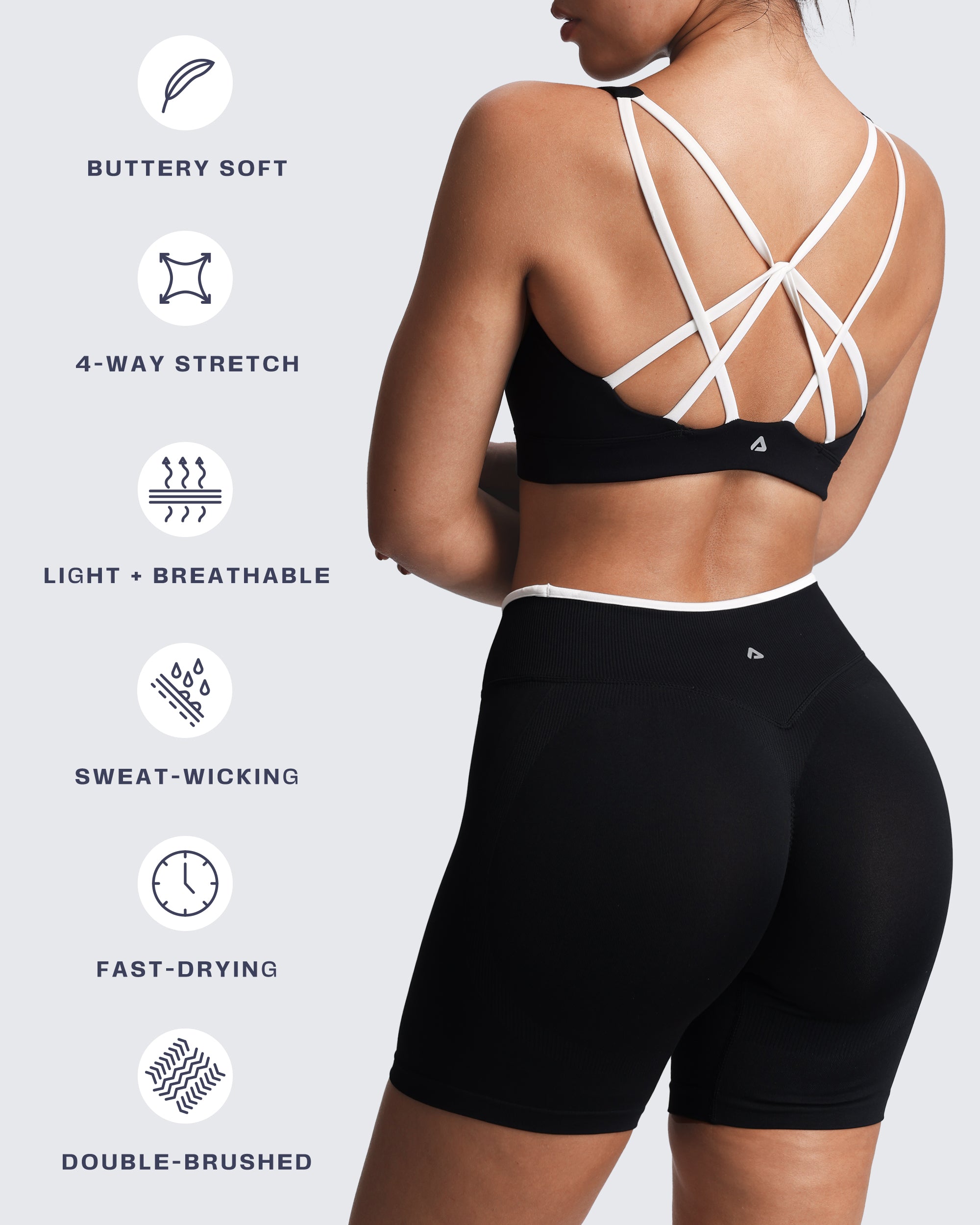 Aoxjox “Lexi” Lined Charm Sport Bras