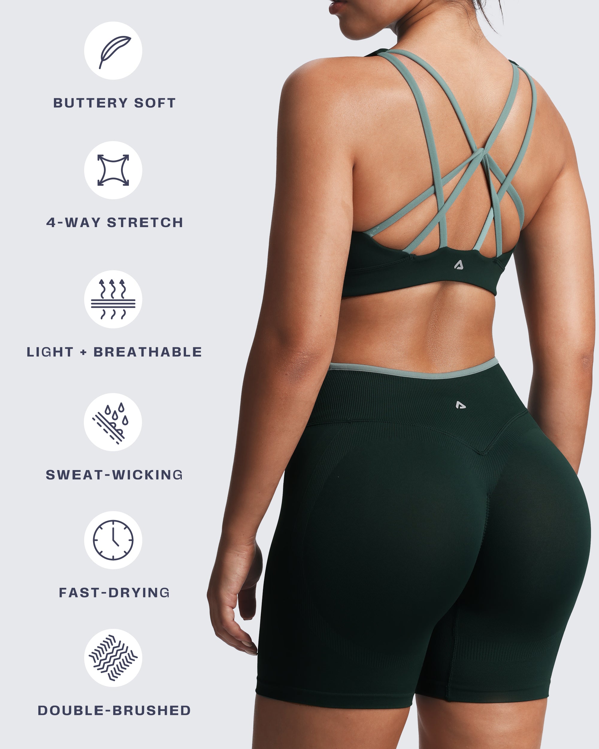 Aoxjox “Lexi” Lined Charm Sport Bras