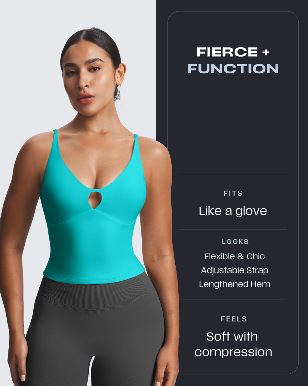 Aoxjox "Sculpt" Strap Longline Tank