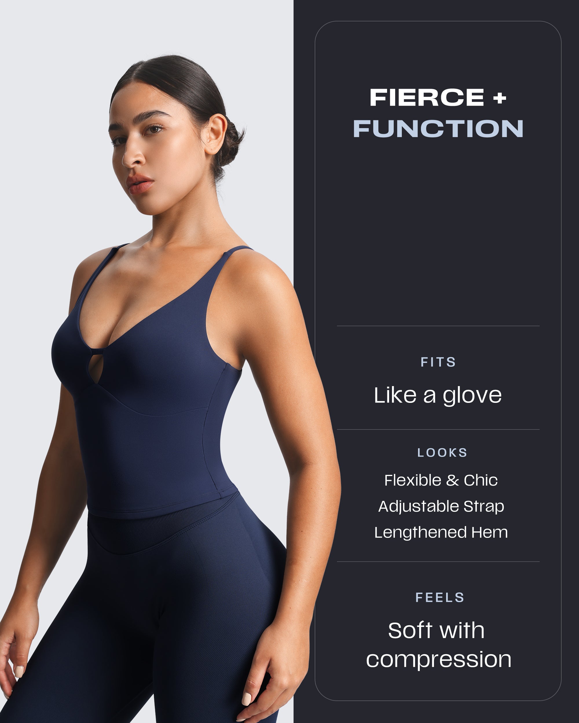 Aoxjox "Sculpt" Strap Longline Tank