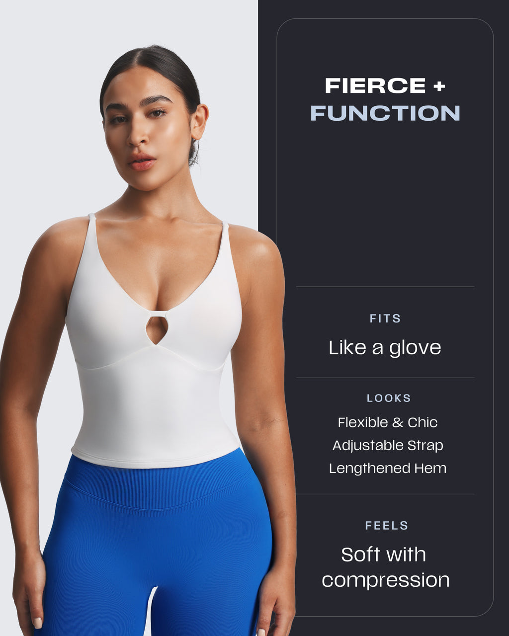 Aoxjox "Sculpt" Strap Longline Tank