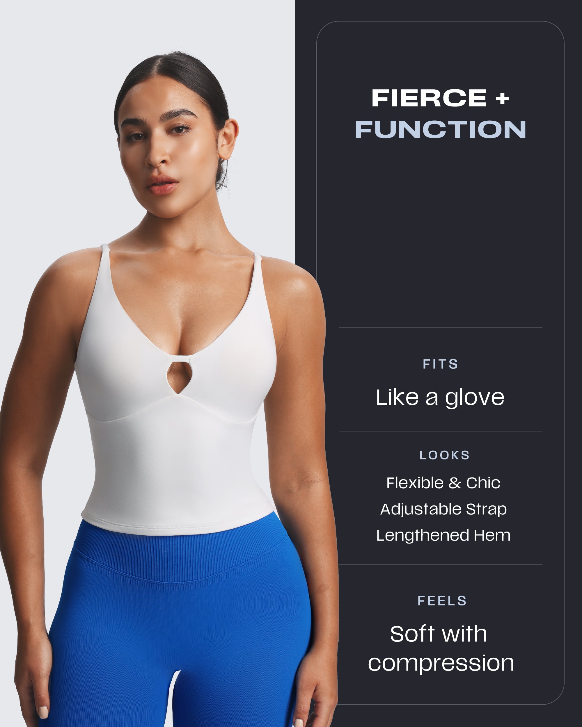 Aoxjox "Sculpt" Strap Longline Tank