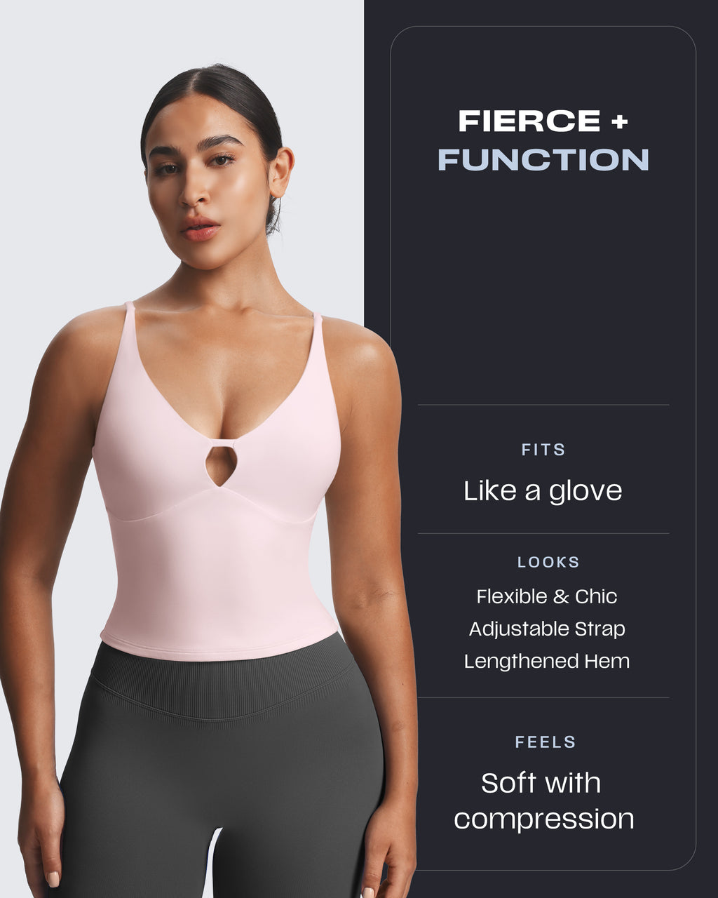 Aoxjox "Sculpt" Strap Longline Tank