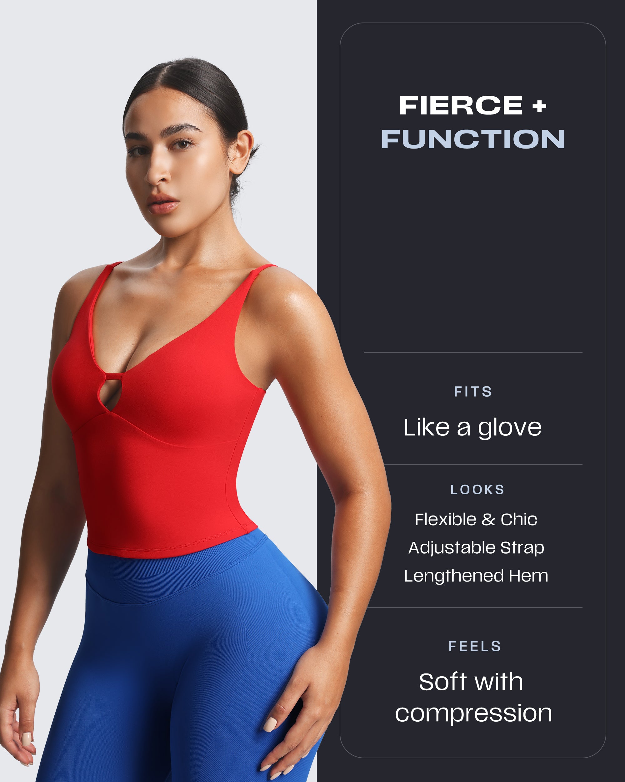 Aoxjox "Sculpt" Strap Longline Tank