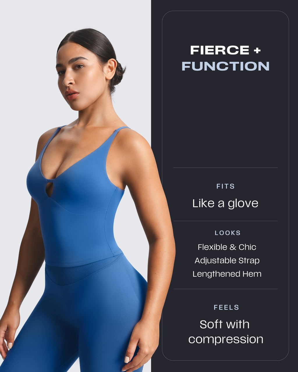 Aoxjox "Sculpt" Strap Longline Tank