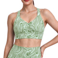 Aoxjox "Metamorph" Ruched Strappy Longline Sports Bras