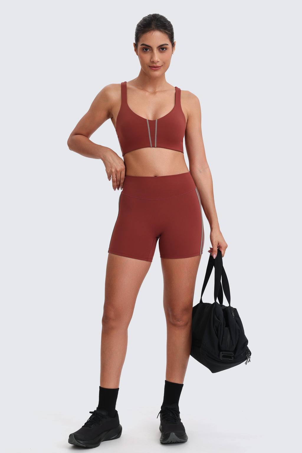 Aoxjox "Sporty" Striped V Neck Bra