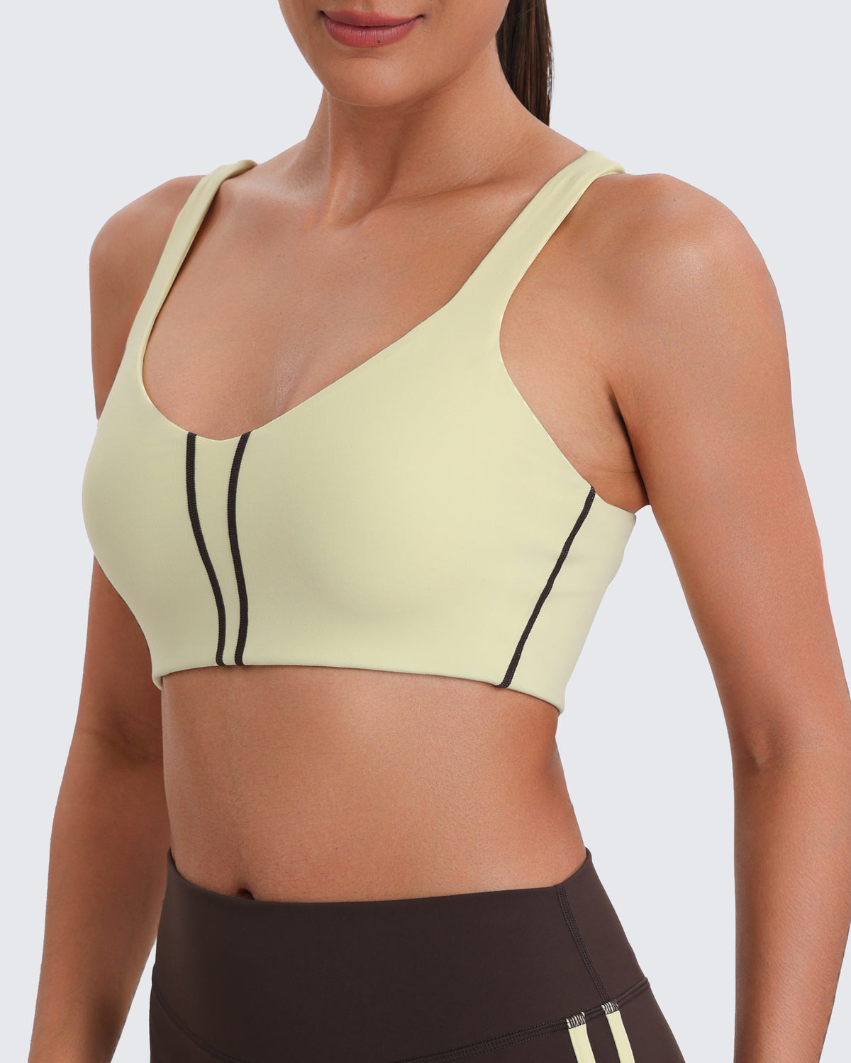Aoxjox "Sporty" Striped V Neck Bra