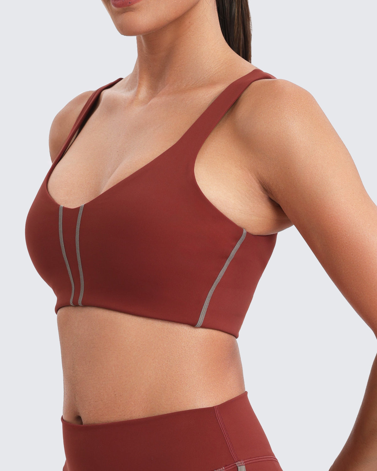 Aoxjox "Sporty" Striped V Neck Bra
