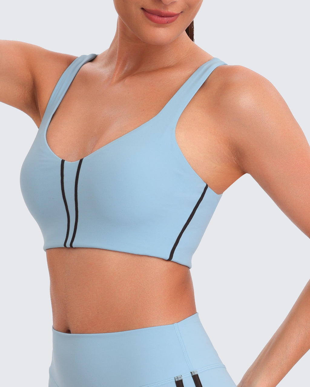 Aoxjox "Sporty" Striped V Neck Bra