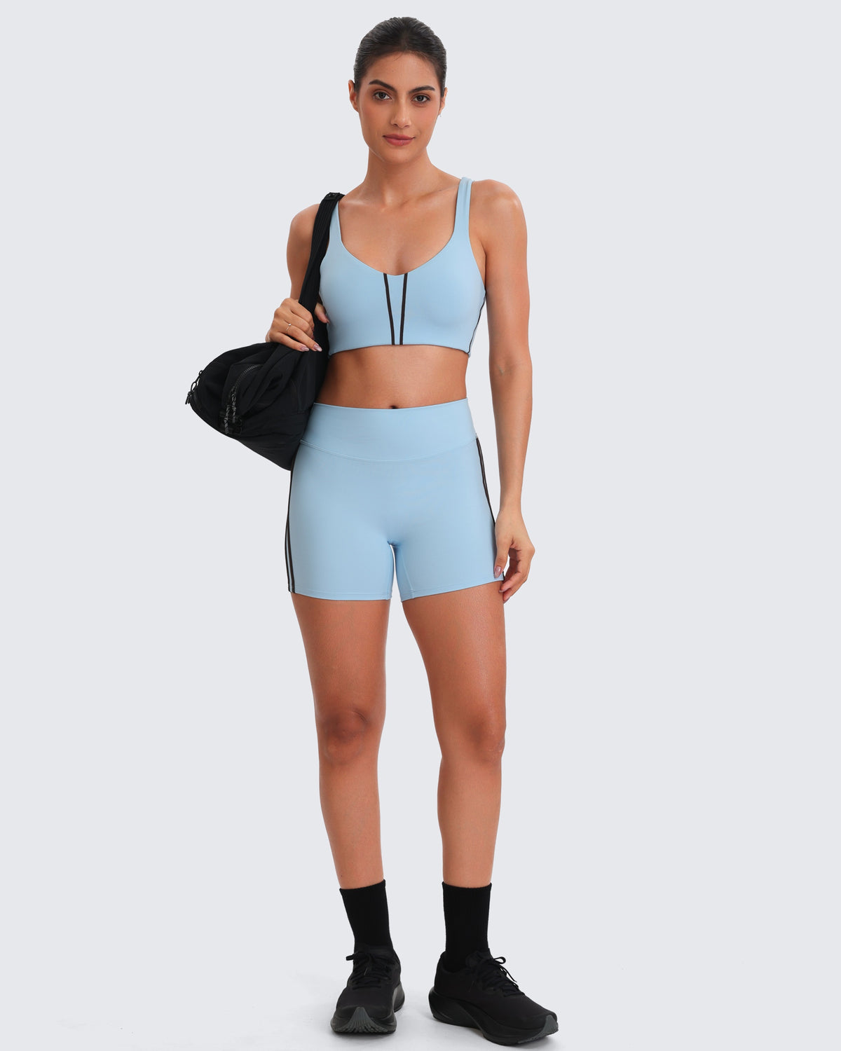 Aoxjox "Sporty" Striped V Neck Bra