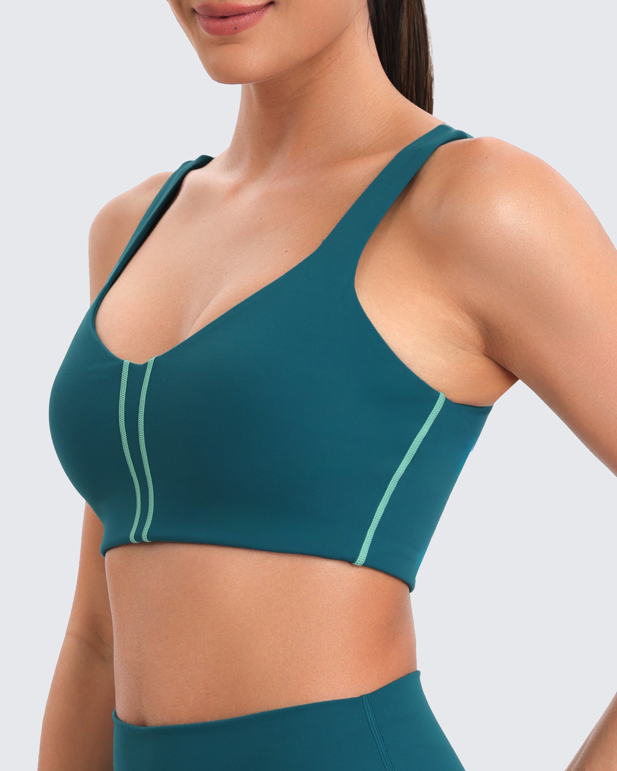 Aoxjox "Sporty" Striped V Neck Bra