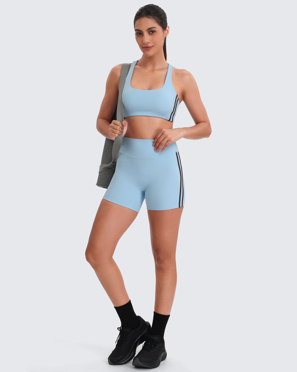 Aoxjox "Sporty" Striped Scoop Bras