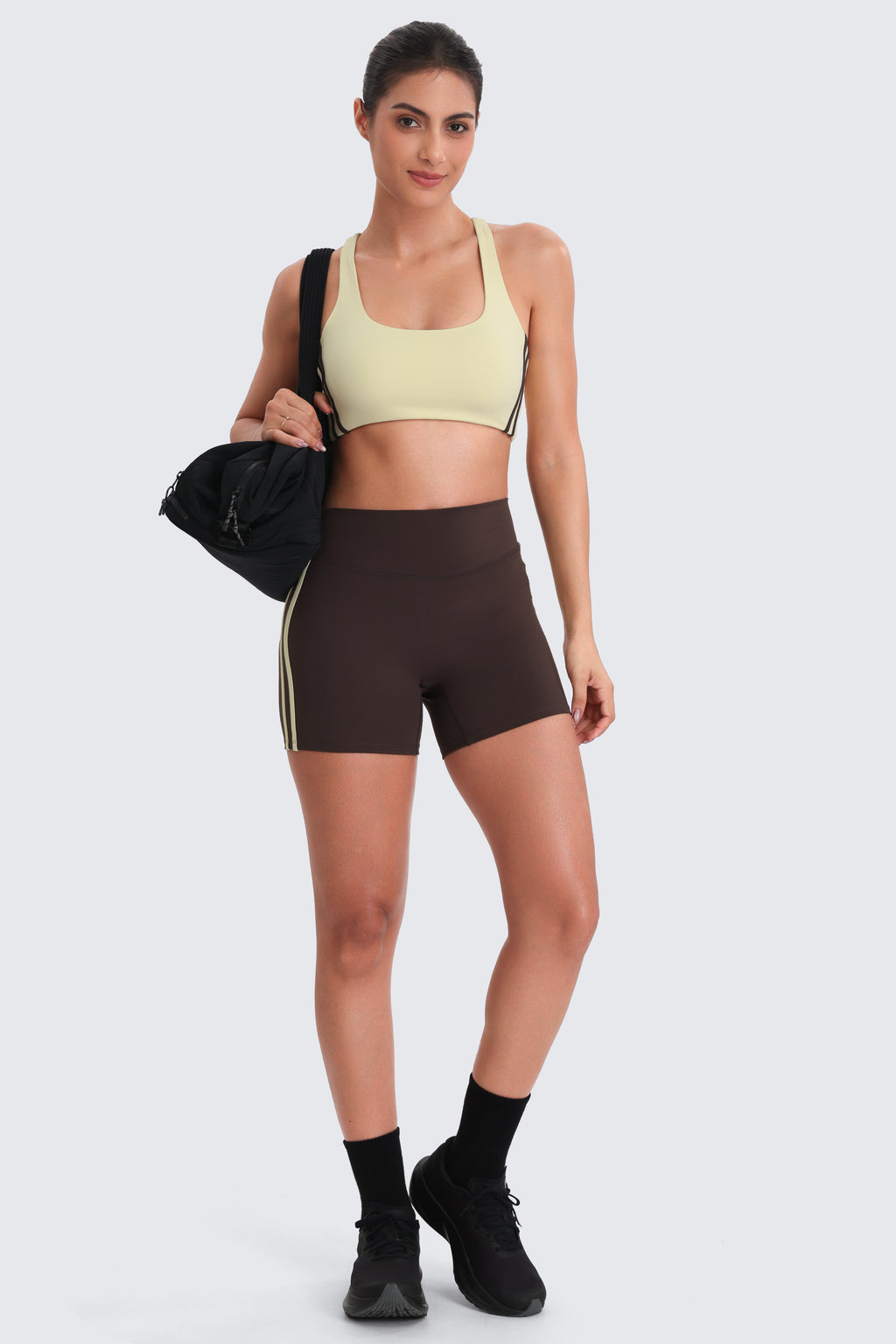 Aoxjox "Sporty" Striped Scoop Bras