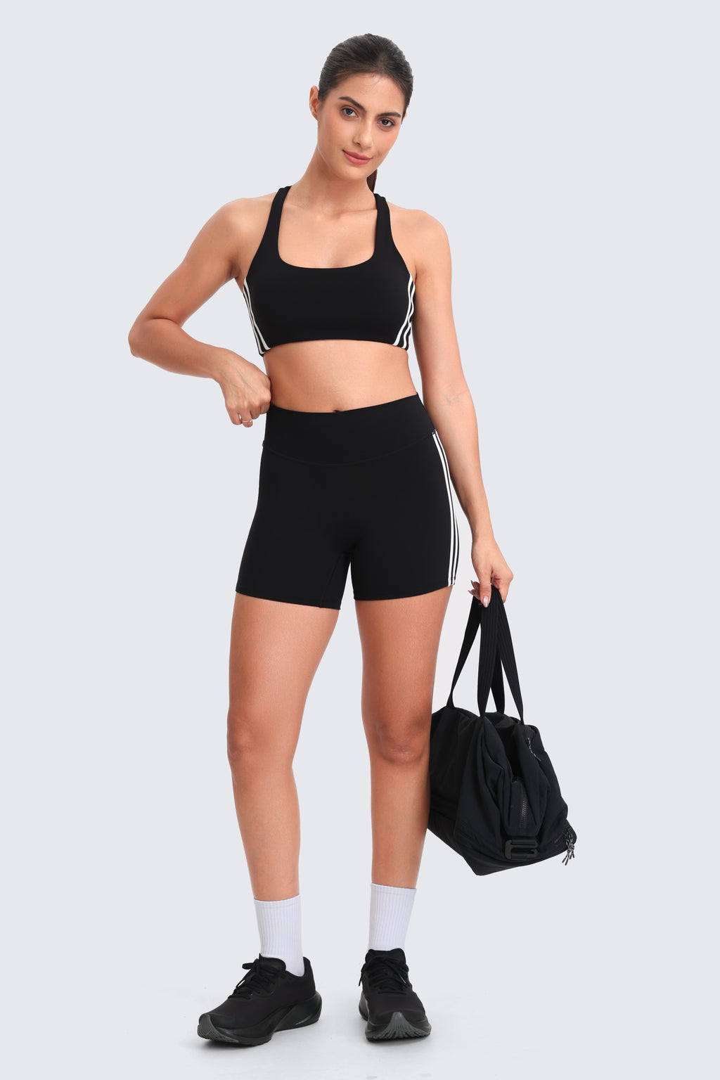 Aoxjox "Sporty" Striped Scoop Bras