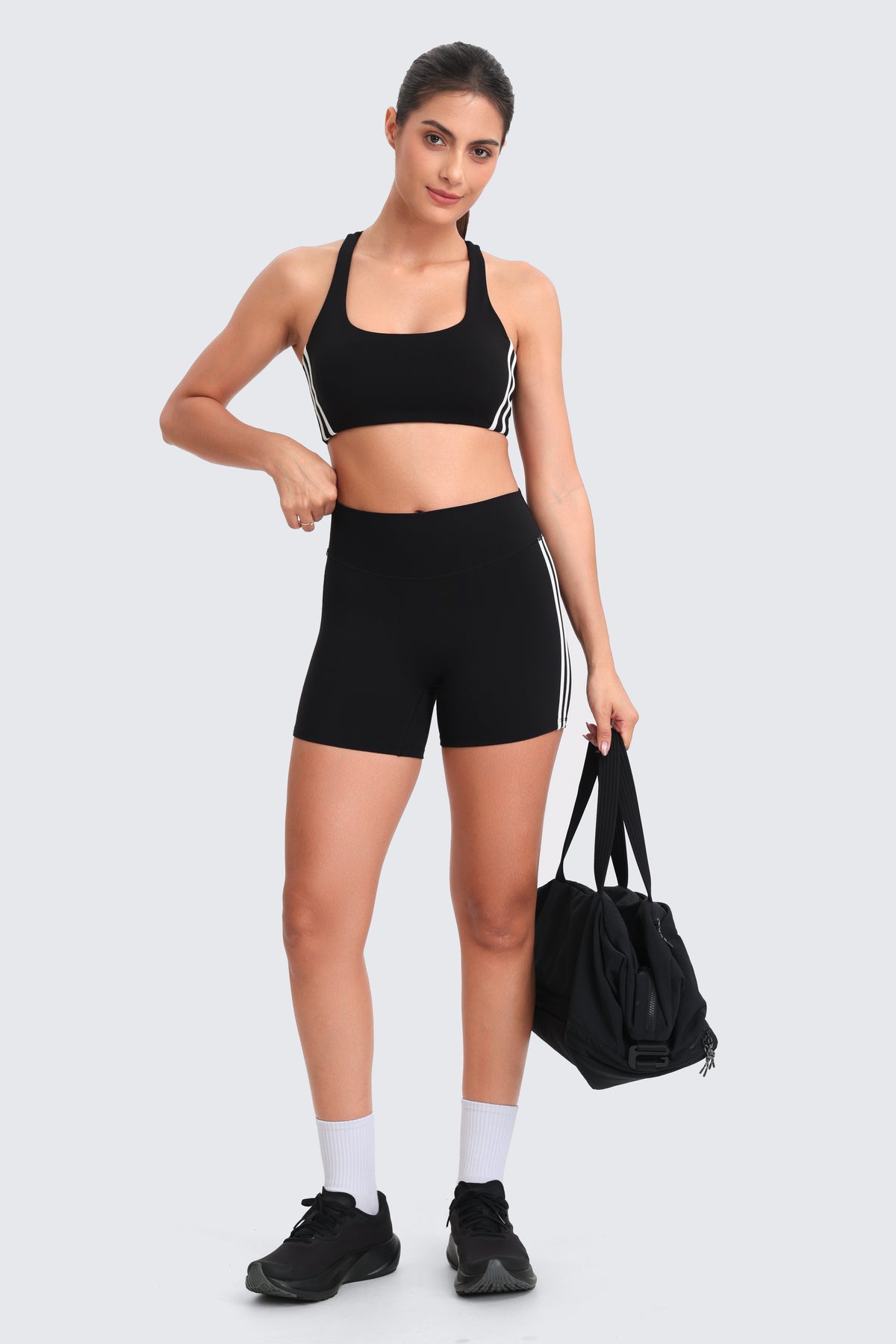 Aoxjox "Sporty" Striped Scoop Bras