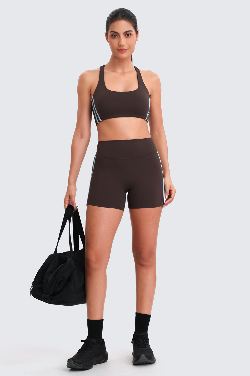 Aoxjox "Sporty" Striped Scoop Bras
