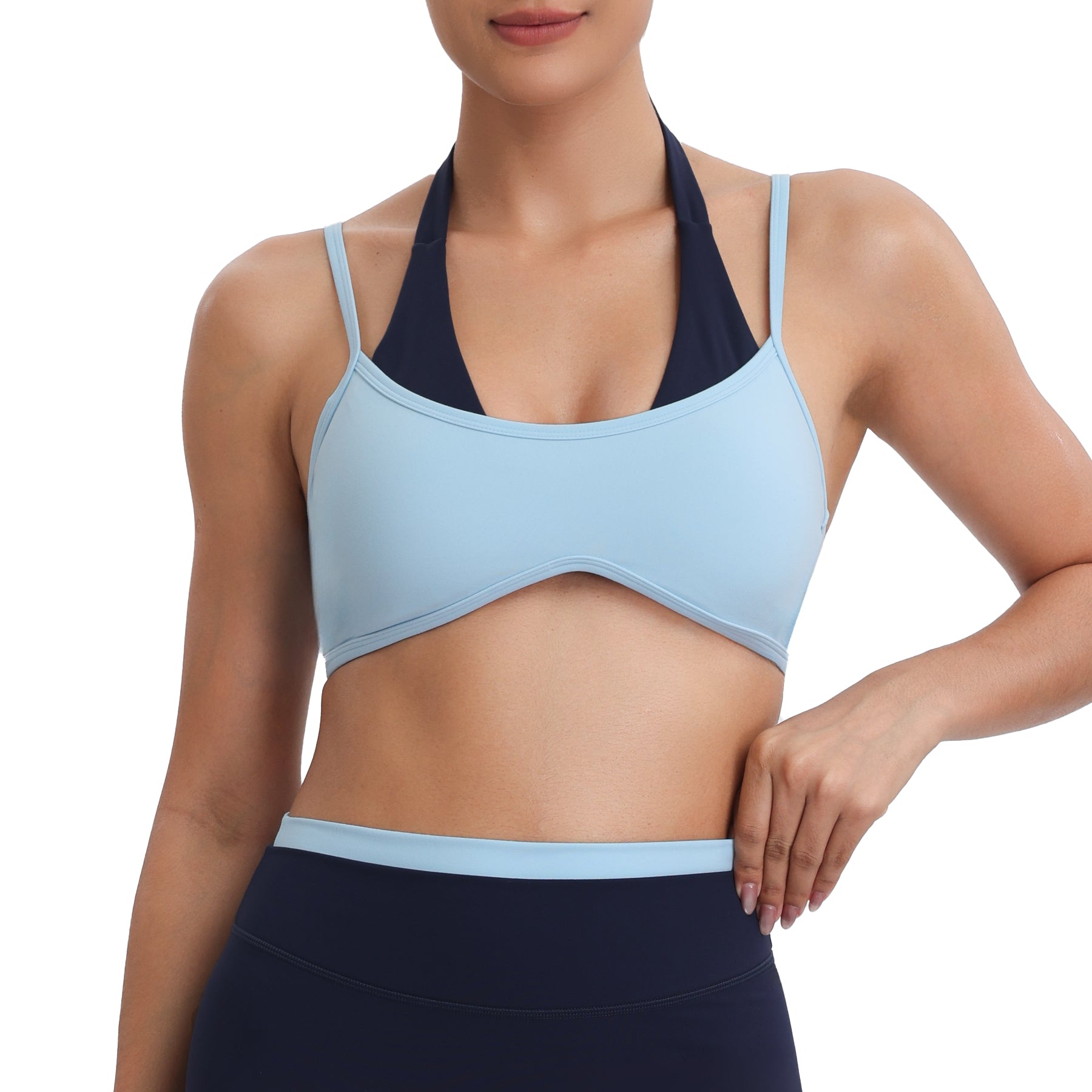 Aoxjox "Dual Core"Halter Sports Bras