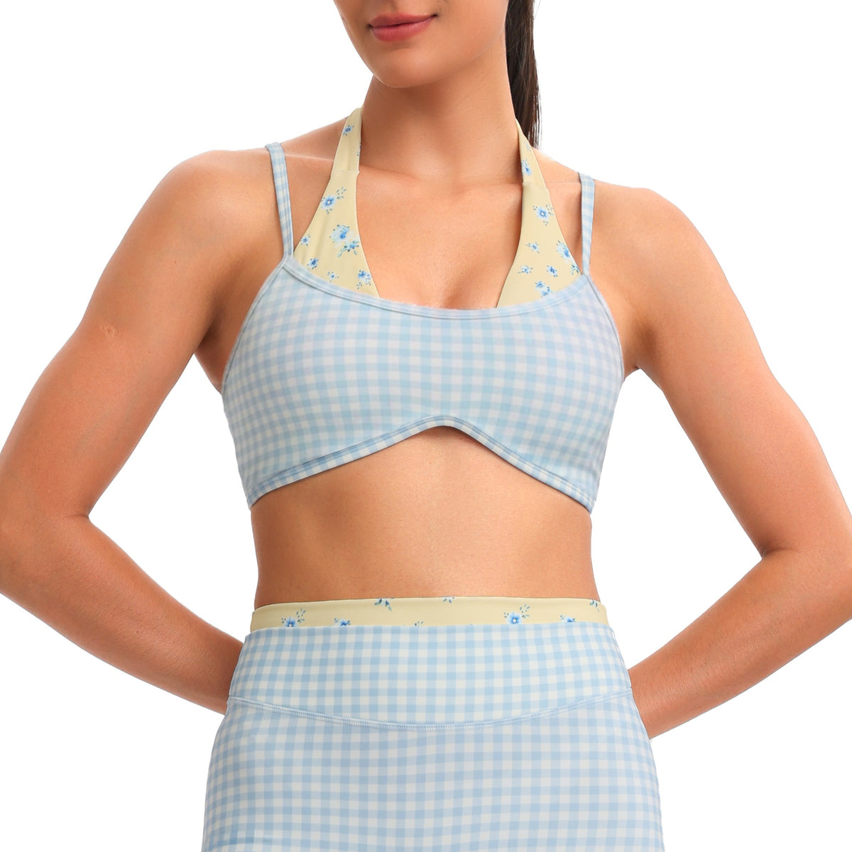 Aoxjox "Dual Core" Halter Sports Bras