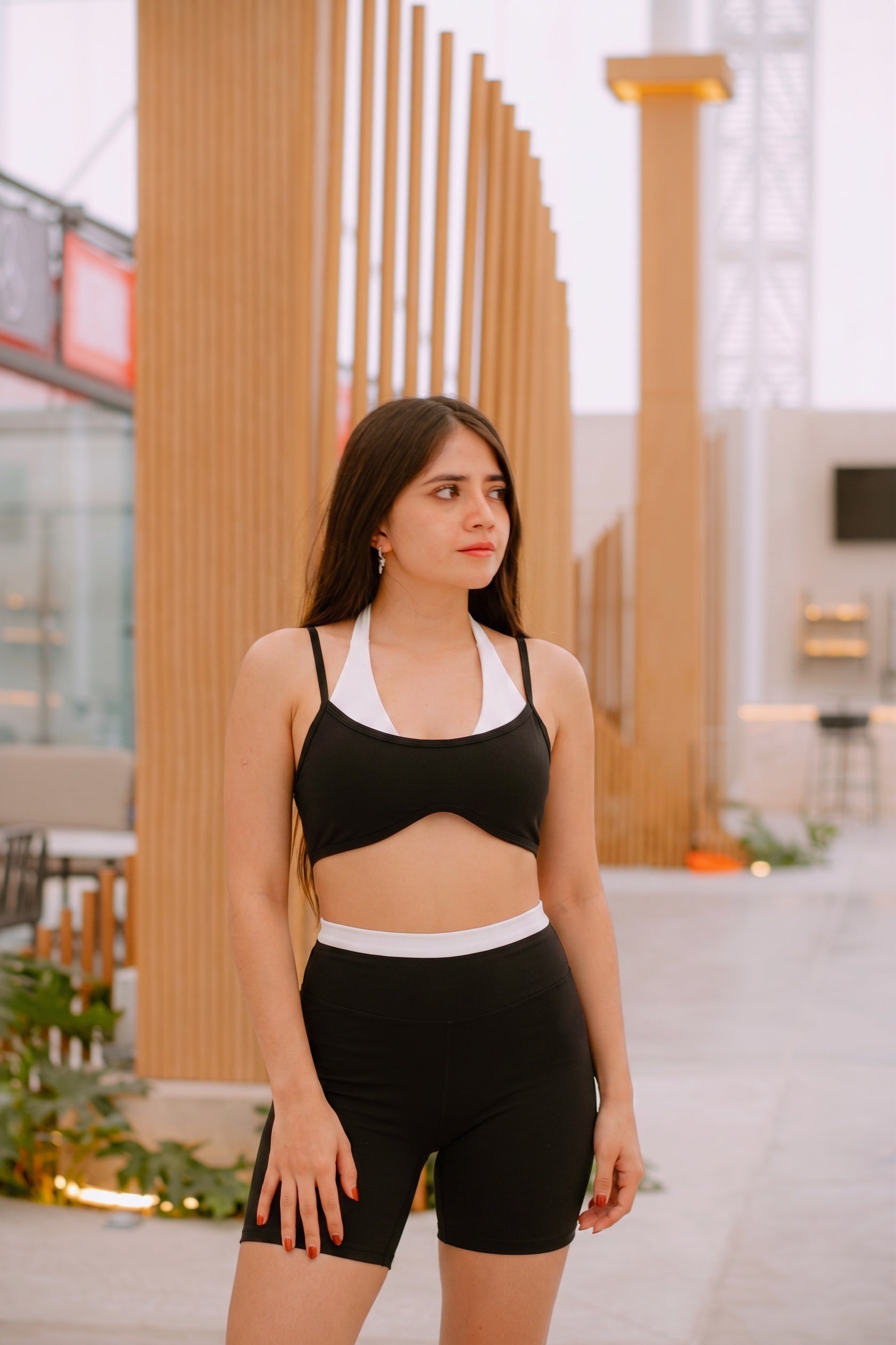 Aoxjox "Dual Core"Halter Sports Bras