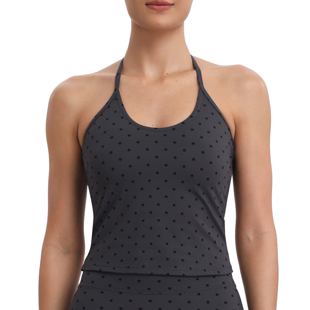 Aoxjox "Polka Dots" Adjustable Halter Top