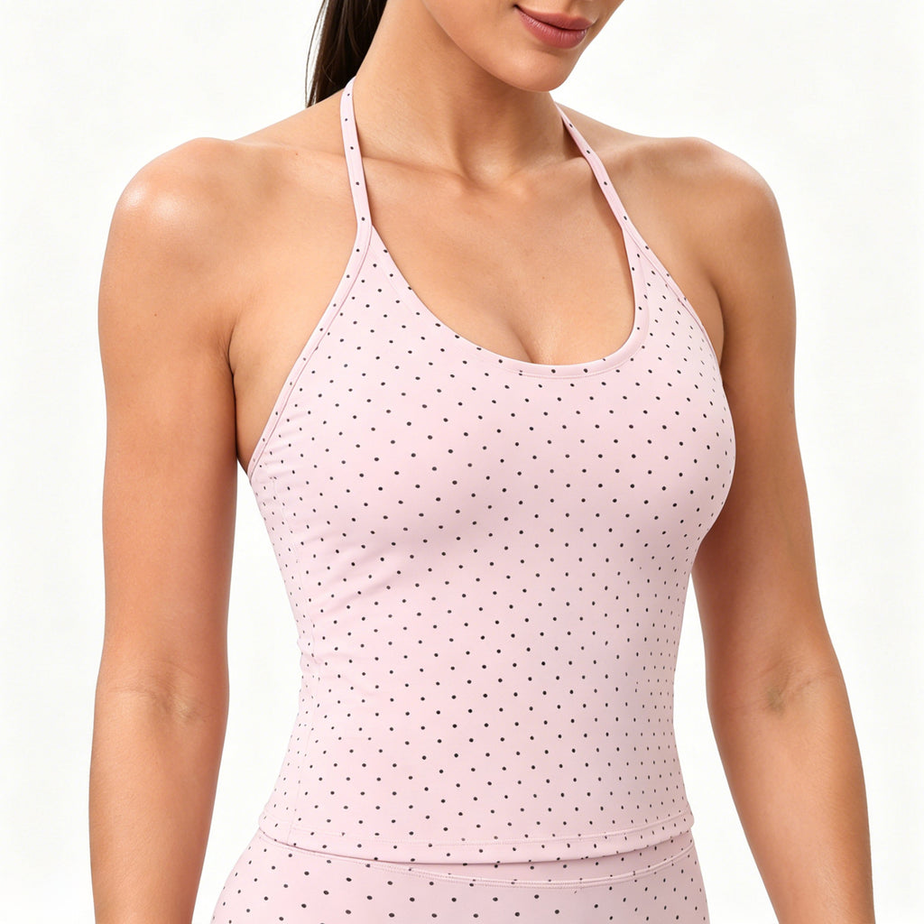 Aoxjox "Polka Dots" Adjustable Halter Top