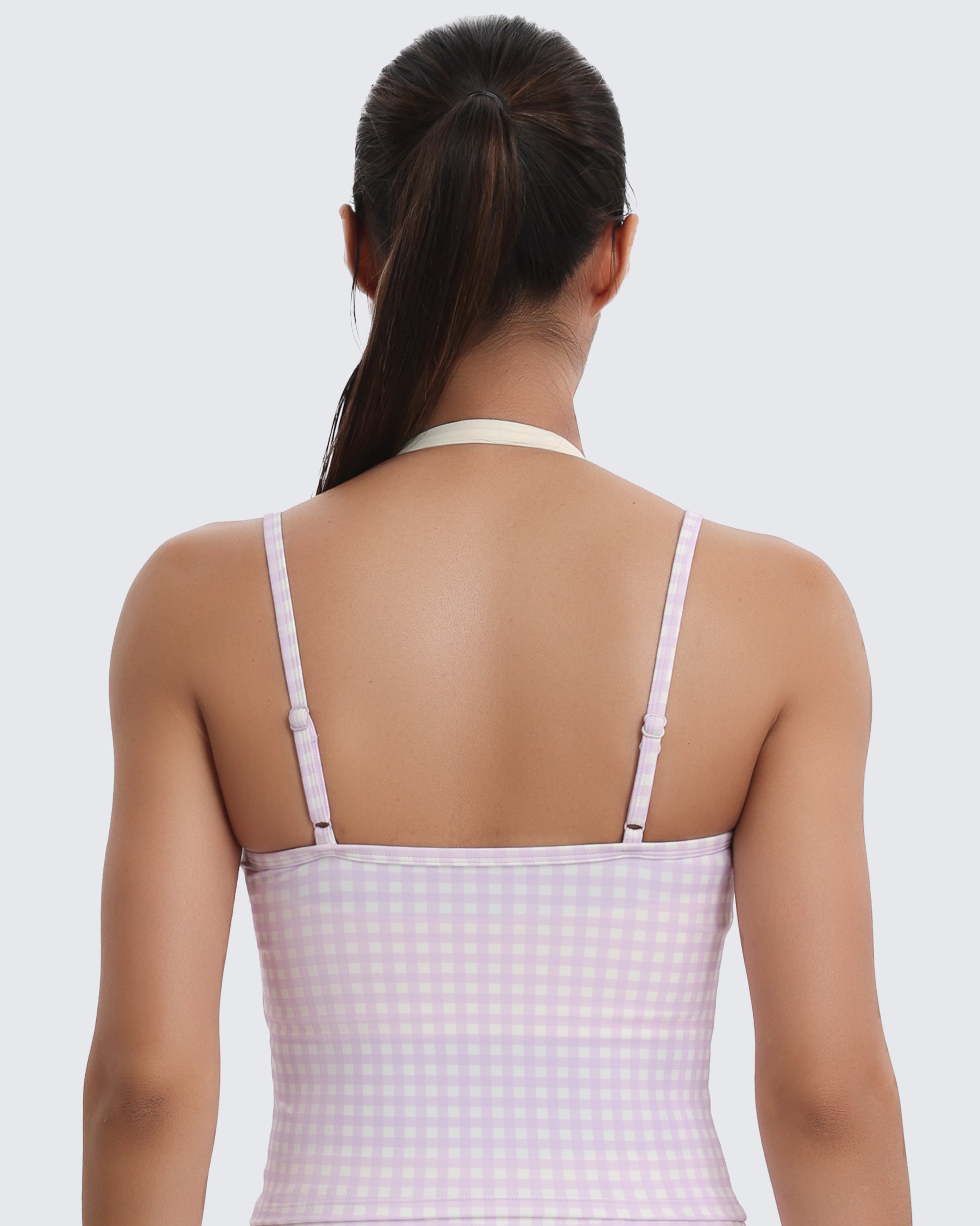 Aoxjox Women's “Dual Core ”Bra & Tank Top Workout 2-Piece Set