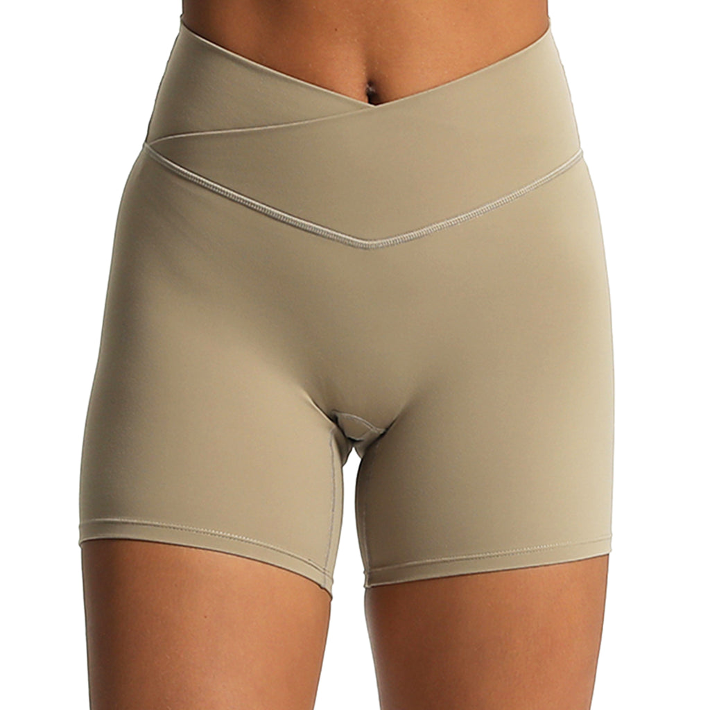 Aoxjox Trinity Cross-Waist Shorts