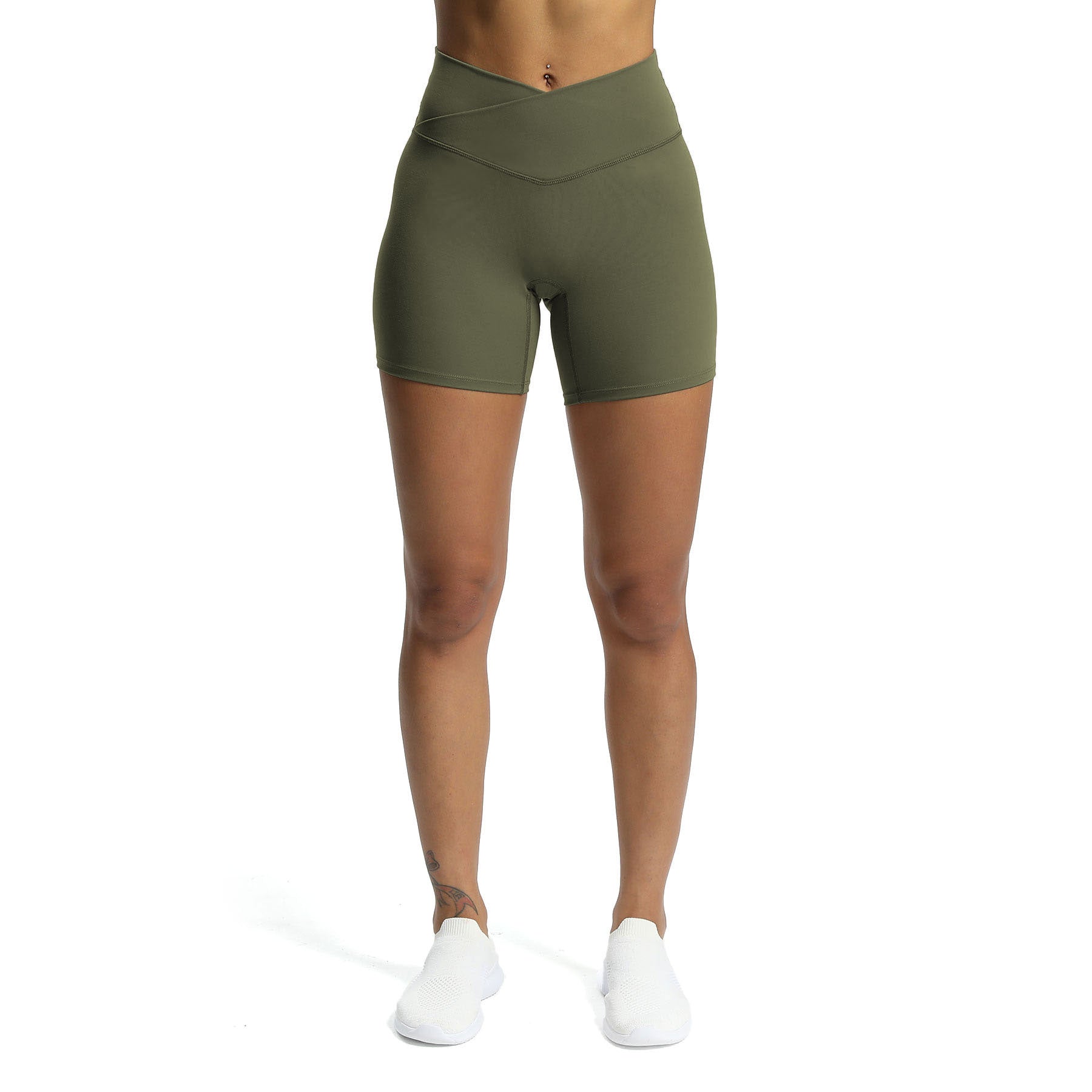 Aoxjox Trinity Cross-Waist Shorts