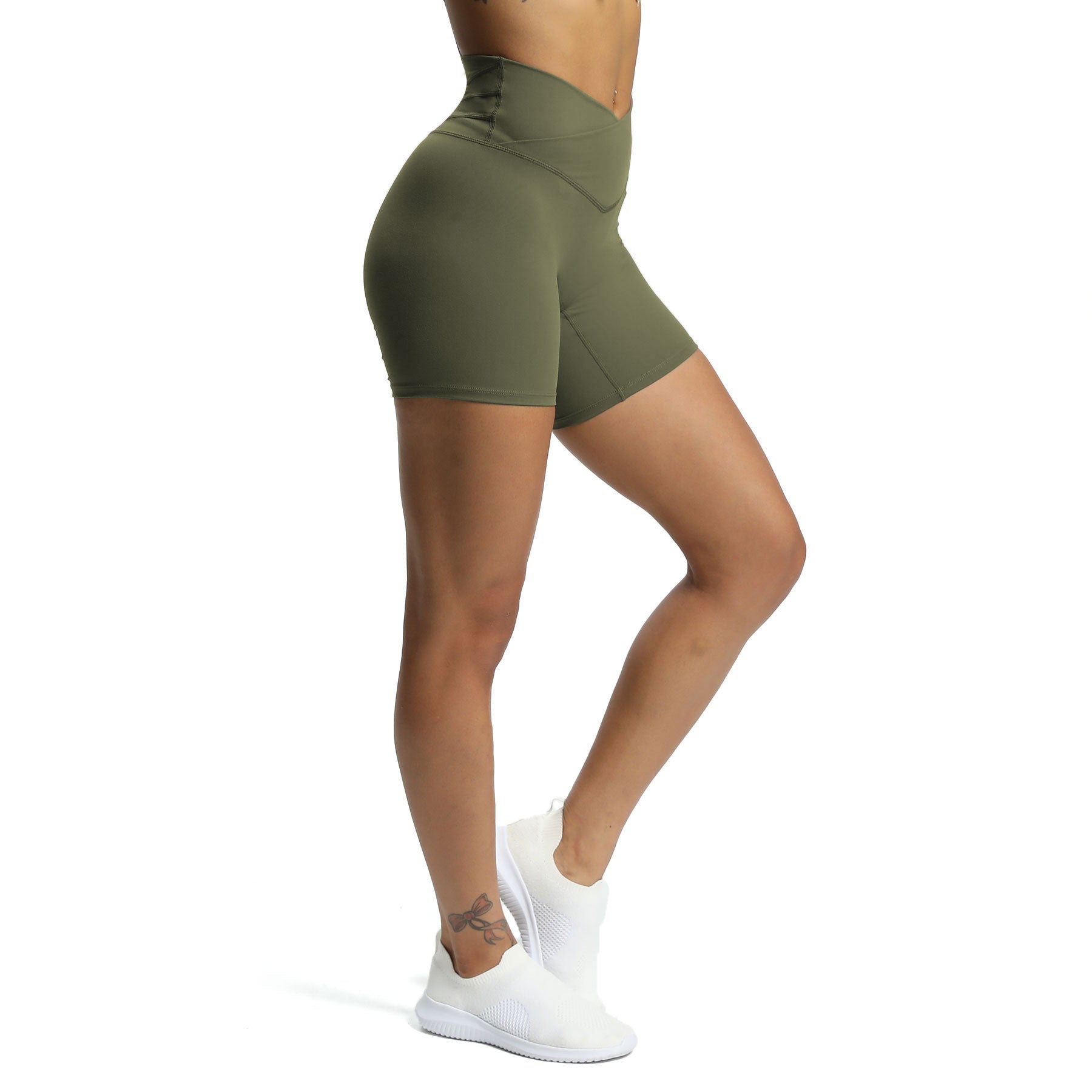 Aoxjox Trinity Cross-Waist Shorts