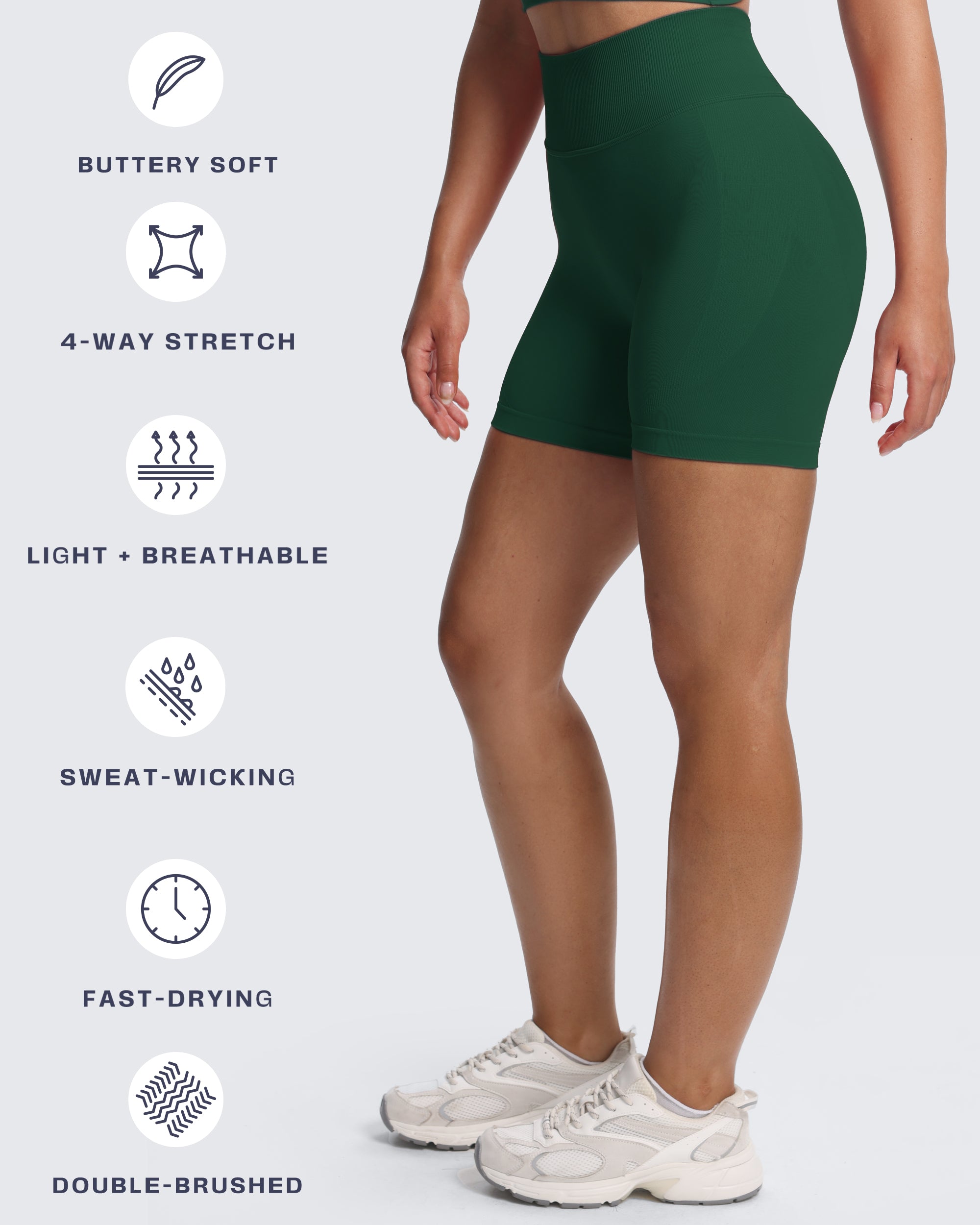 Aoxjox “ Kinetic” Seamles Shorts