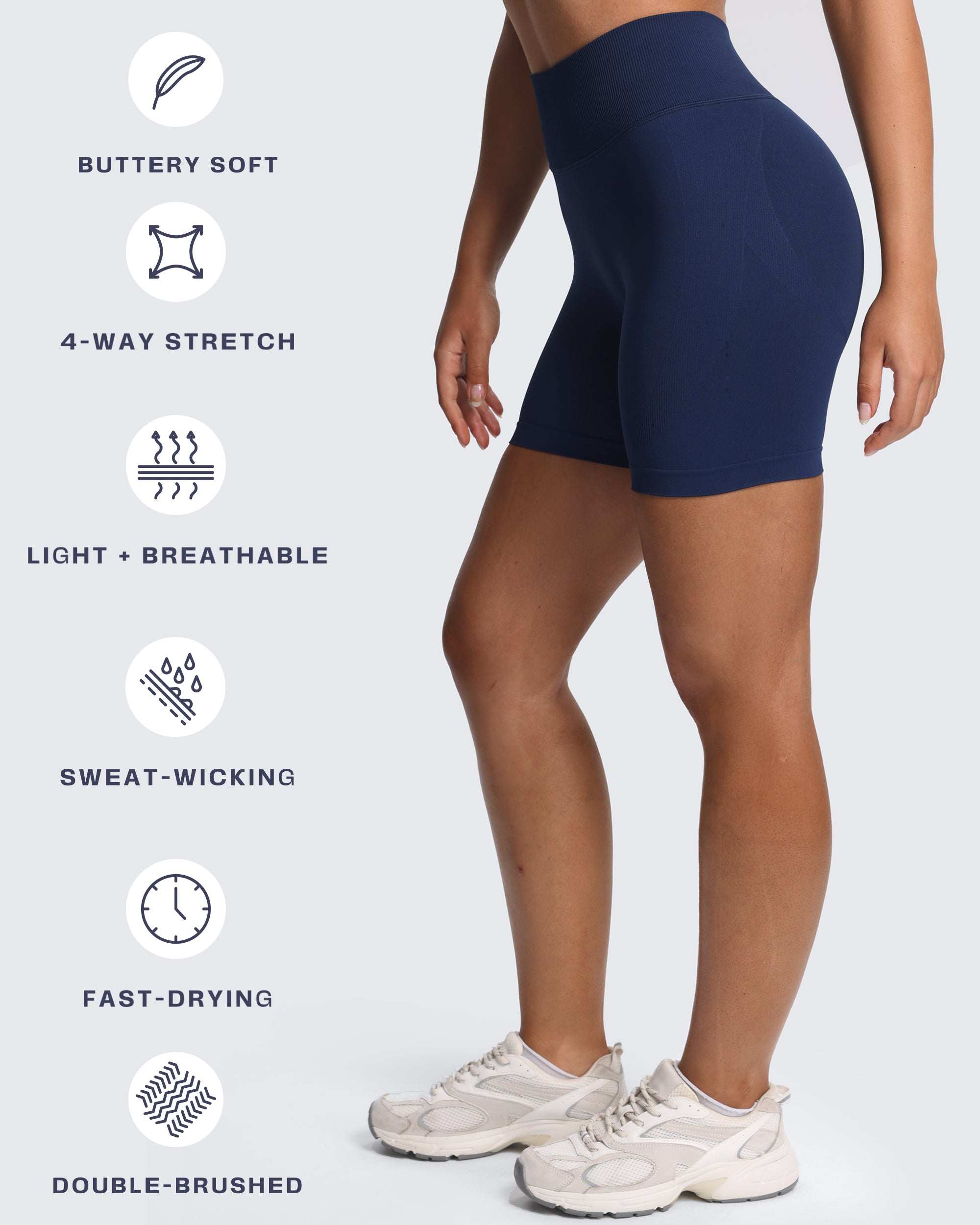 Aoxjox “ Kinetic” Seamles Shorts