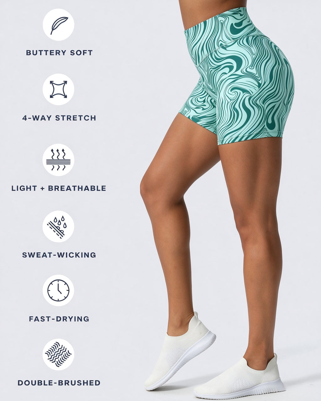 Aoxjox "Metamorph" Deep V Shorts 6"