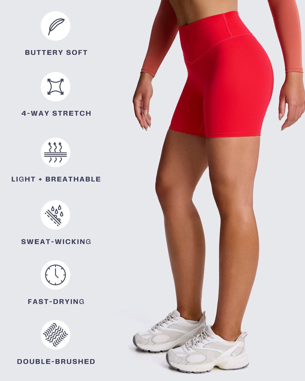 Aoxjox "Metamorph" Deep V Shorts 6"