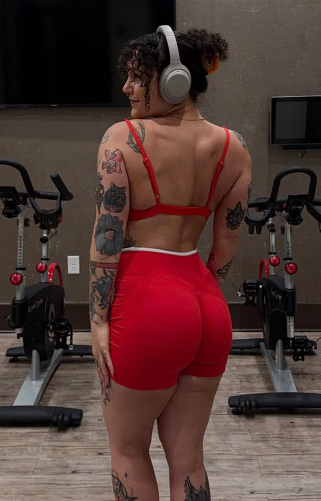 Aoxjox “Lexi” Lined Seamless Biker Shorts 5.5"