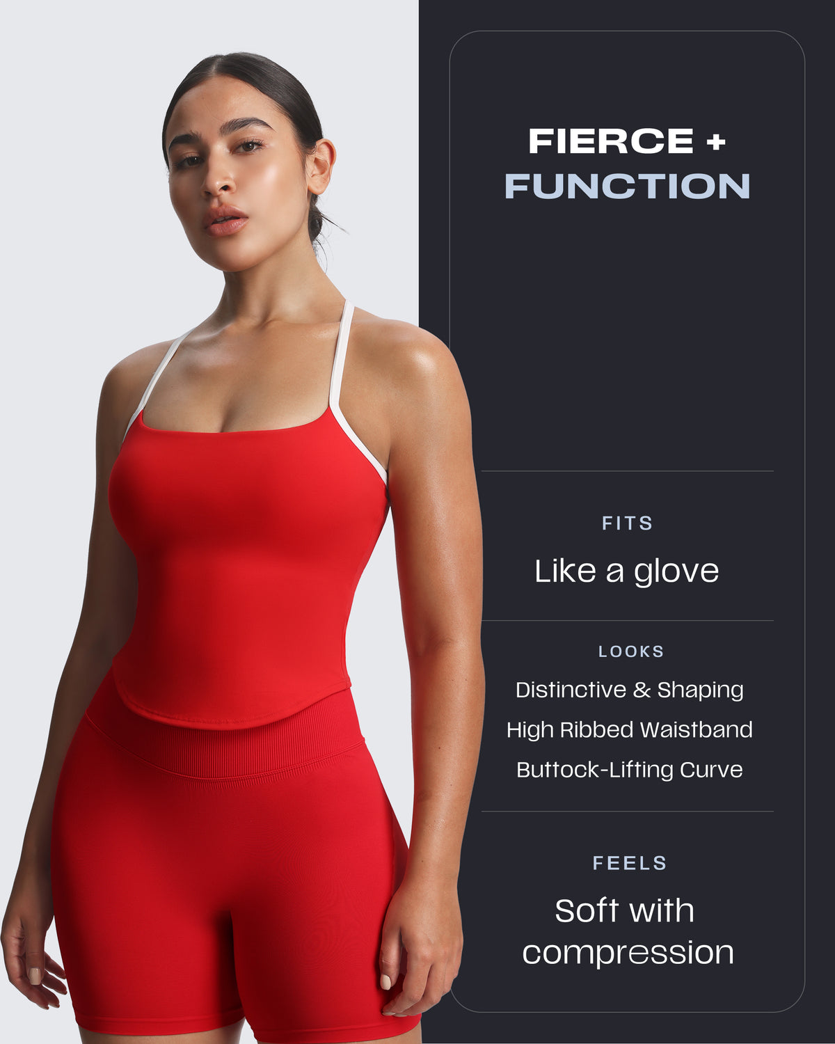 Aoxjox “Lexi” Lined Seamless Biker Shorts 5.5"