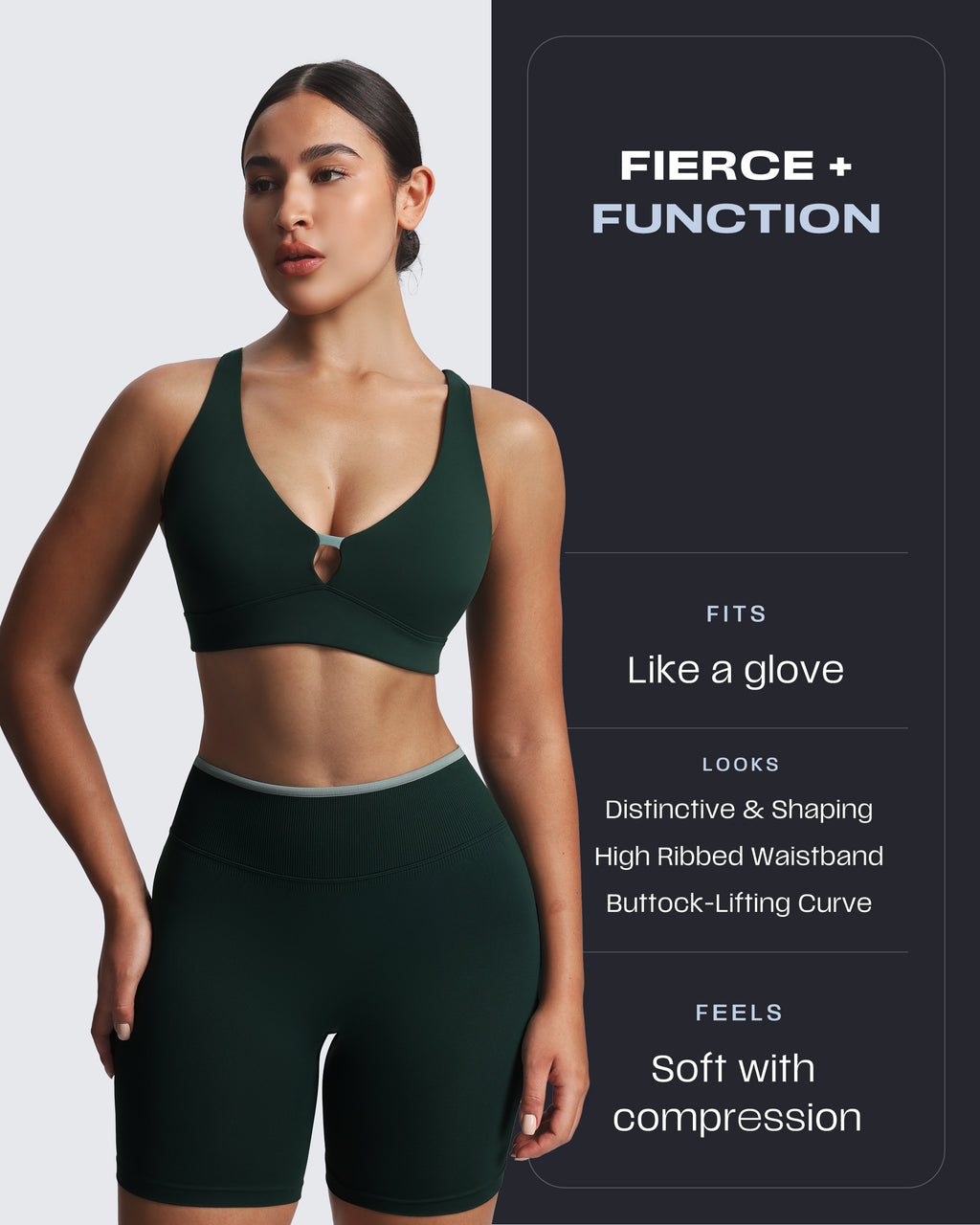 Aoxjox “Lexi” Lined Seamless Biker Shorts 5.5"
